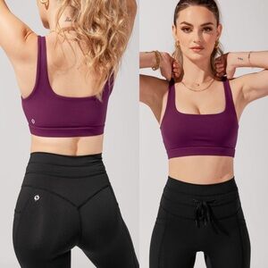 POPFLEX Tone Bra - Winter Plum Deep Purple Sports Bra